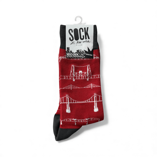 Bridgetown - Men's Crew Socks - Cloverdilly Cottage Shoppe