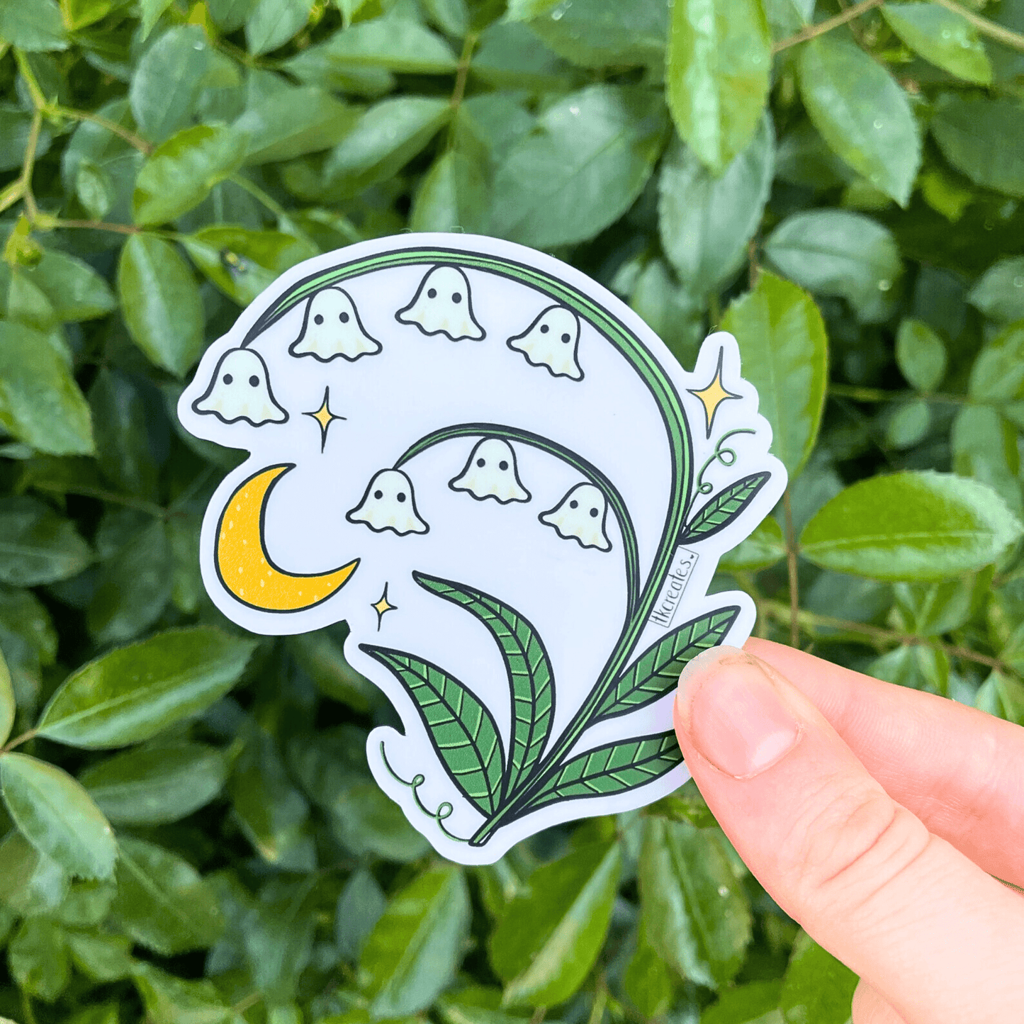 Floral Ghost Sticker Series - Cloverdilly Kids