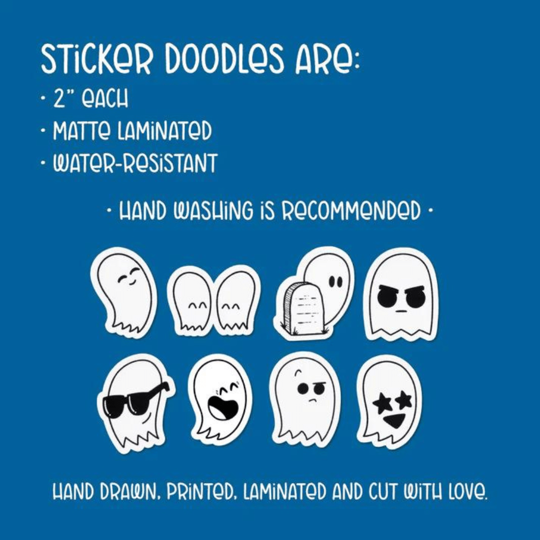 Ghost Sticker Pack - Cloverdilly Kids