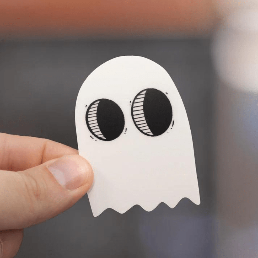 Glowy Ghosty (Glow In Dark) Sticker - Cloverdilly Kids