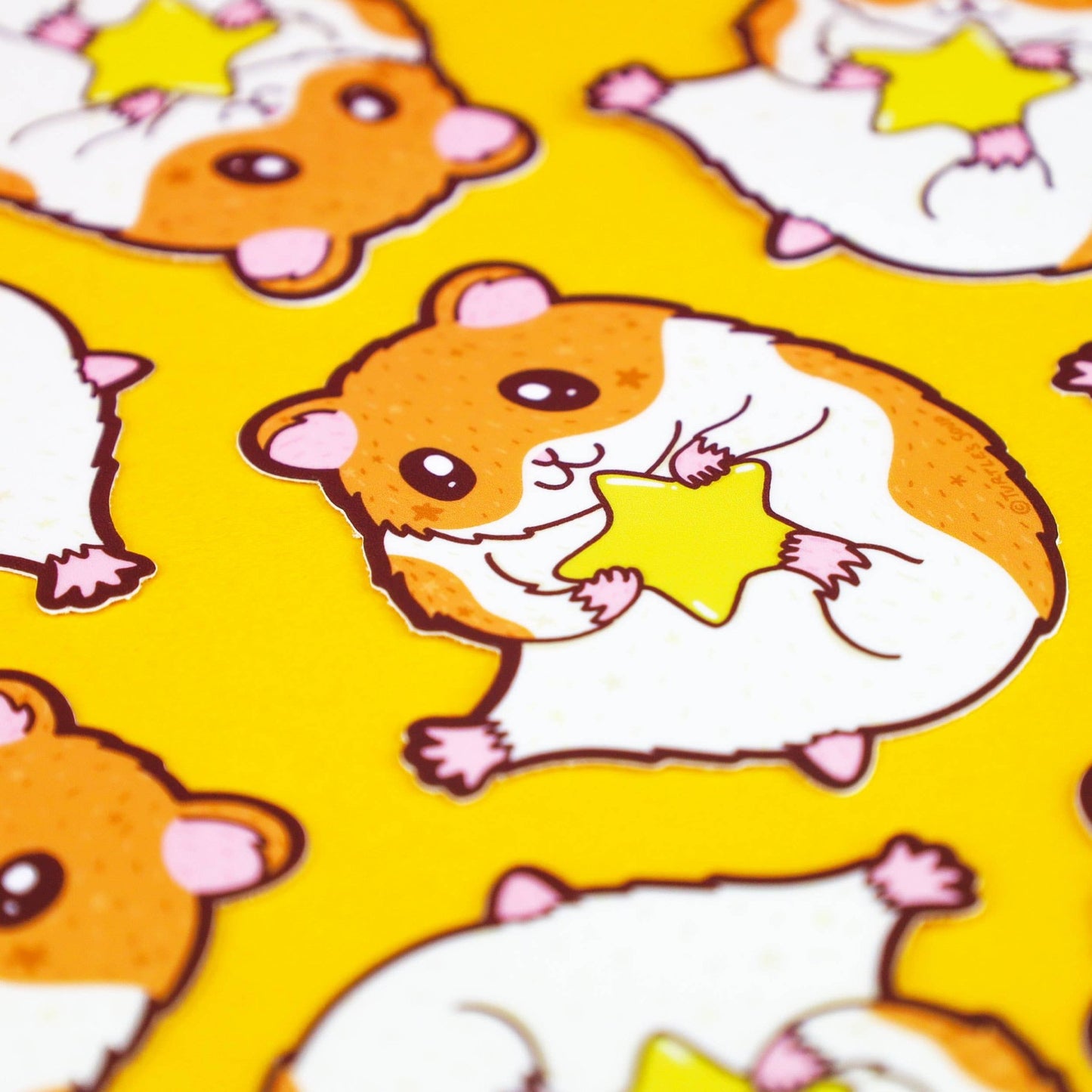 Turtle's Soup - HamStar Hamster Cute Pet Galaxy Vinyl Sticker - Cloverdilly Kids