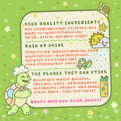 Aquatic Goldfish Terrarium Jar Vinyl Sticker - Cloverdilly Kids