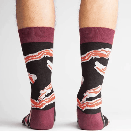 Bacon - Men's Crew Socks - Cloverdilly Cottage Shoppe