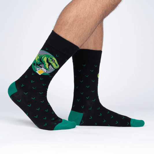 Brewed To A T - Men's Crew Socks - Cloverdilly Cottage Shoppe