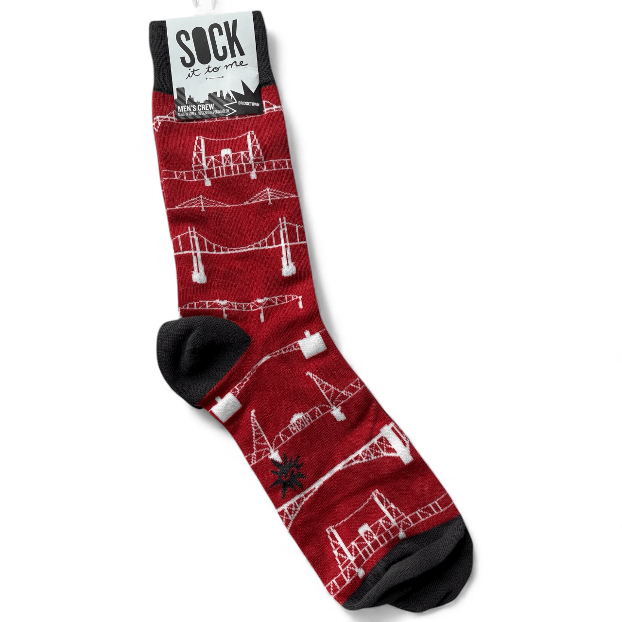 Bridgetown - Men's Crew Socks - Cloverdilly Cottage Shoppe