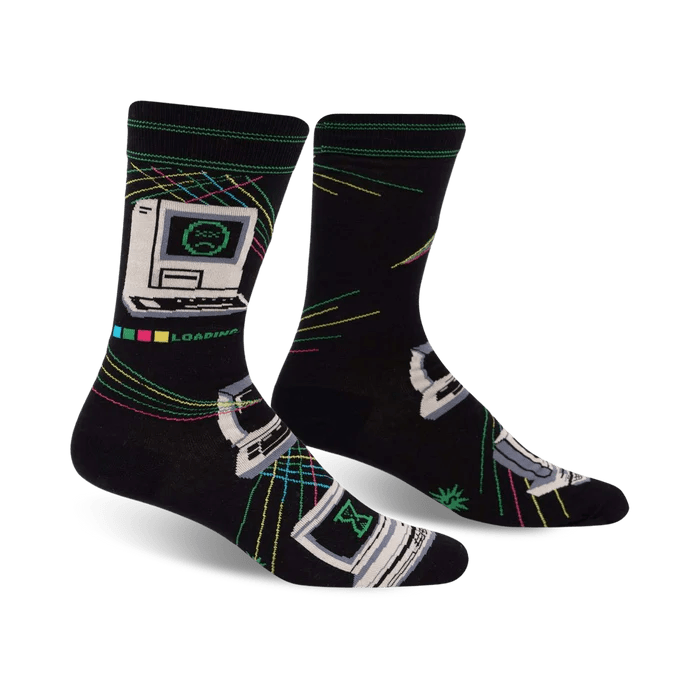 Control Alt Delete - Men's Crew Socks - Cloverdilly Cottage Shoppe