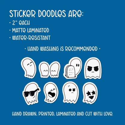 Ghost Sticker Pack - Cloverdilly Kids