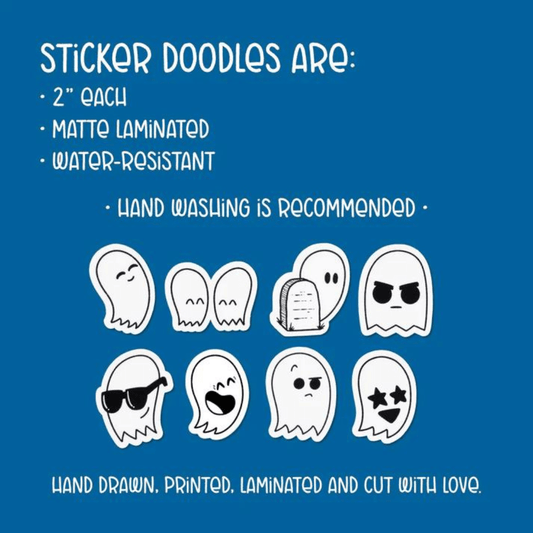 Ghost Sticker Pack - Cloverdilly Kids