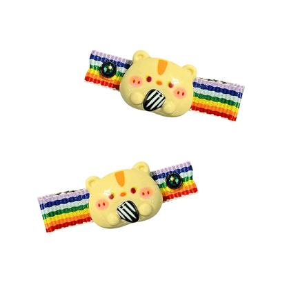 Happy Hammy: Pride Hamster Hair Clip - Cloverdilly Kids