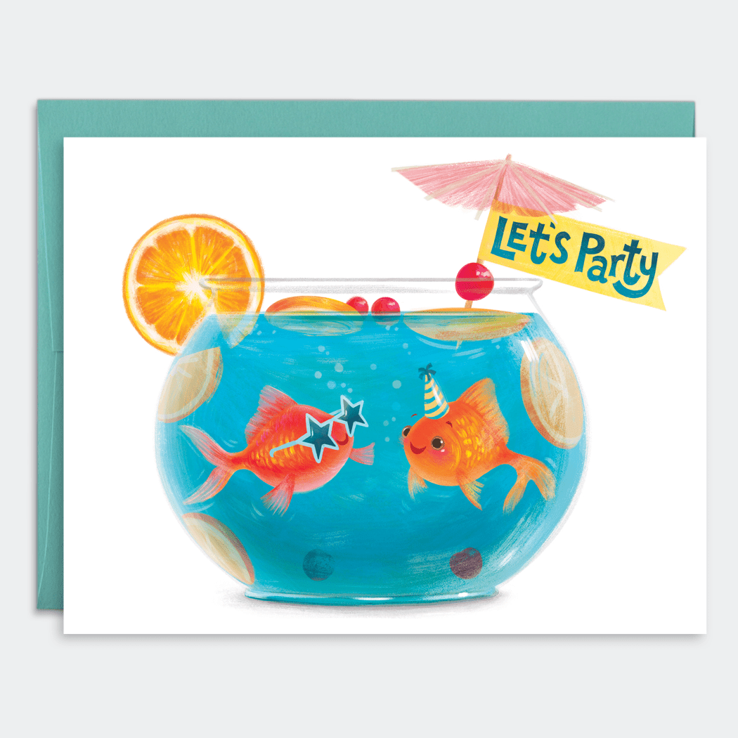 Let's Party Punchbowl - Card - Cloverdilly Cottage Shoppe