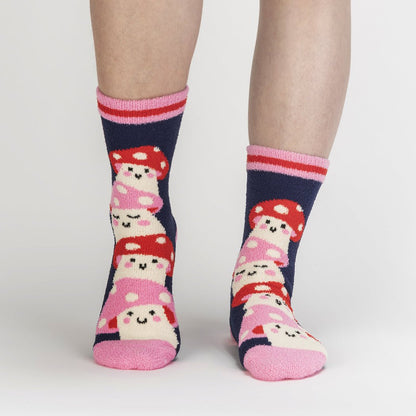 Magic Mushrooms - Slipper Socks - Cloverdilly Cottage Shoppe