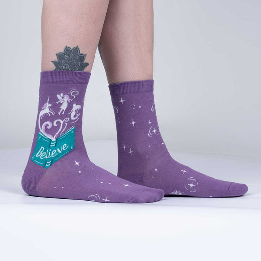 Neverending Story - Glow In The Dark Socks - Cloverdilly Cottage Shoppe