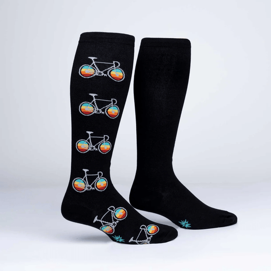 Pedal Power - Men's Crew Socks - Cloverdilly Cottage Shoppe
