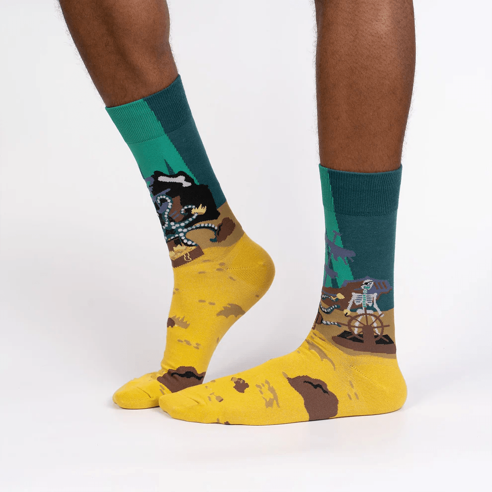 Skeleton Crew - Men's Crew Socks - Cloverdilly Cottage Shoppe