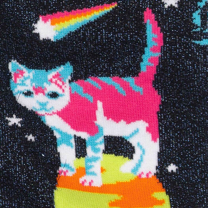 Space Cats - Women's Crew Socks - Cloverdilly Cottage Shoppe