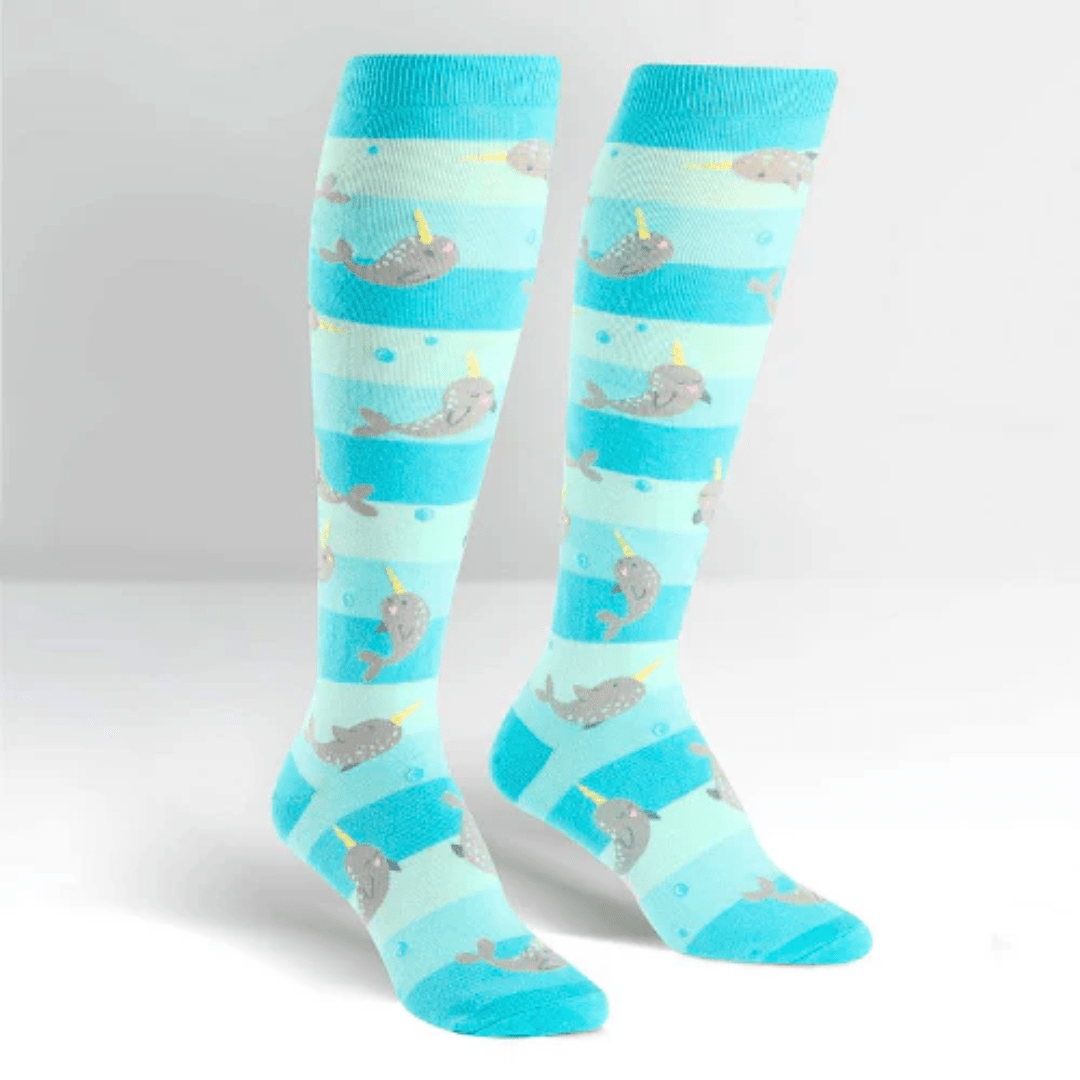 Unicorn Of The Sea - Knee Socks - Cloverdilly Cottage Shoppe