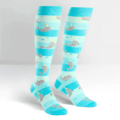 Unicorn Of The Sea - Knee Socks - Cloverdilly Cottage Shoppe