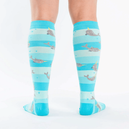 Unicorn Of The Sea - Knee Socks - Cloverdilly Cottage Shoppe